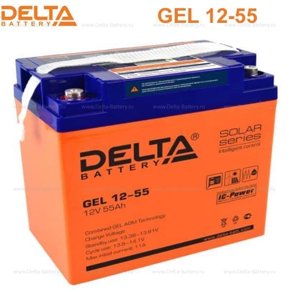 Аккумуляторная батарея Delta GEL 12-55 в Уфе
