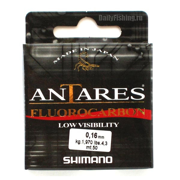 Леска зимняя Shimano Antares Fluorocarbon 30 м. 0,12 мм в Уфе